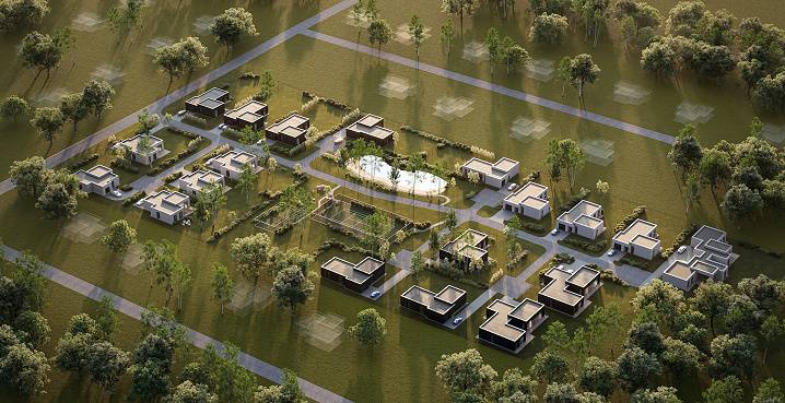 Vilniaus rajono plėtra tęsiasi: Bukiškyje kyla išraiškingas „premium“ klasės kvartalas