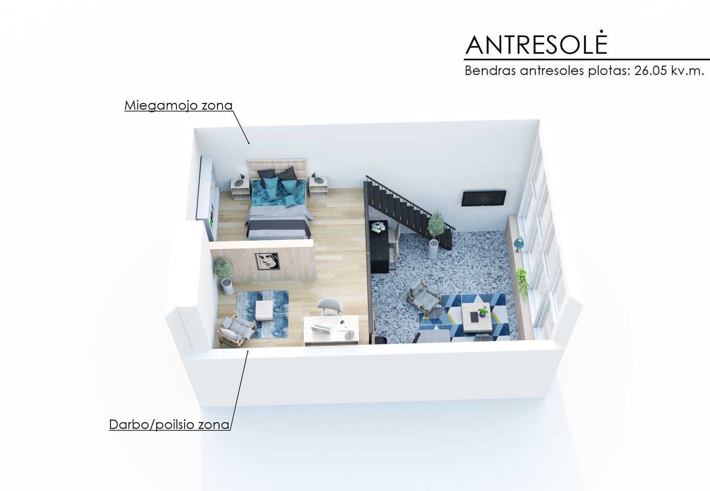 3D planas - antresole