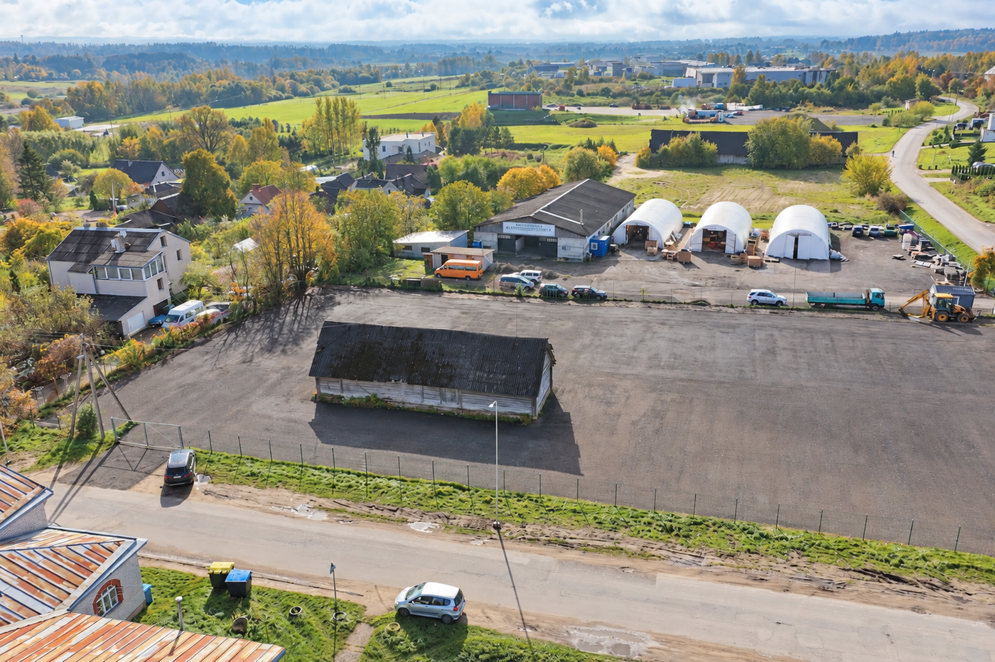 Aerial property with an old barn-6