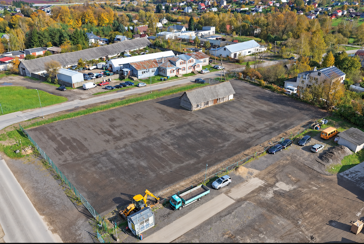 Aerial property with old wooden barn-10
